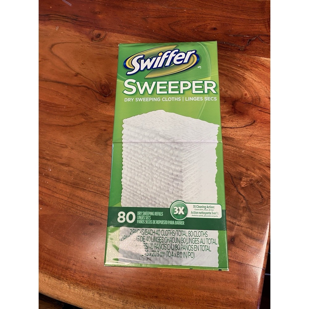 Swiffer Sweeper 80 DRY SWEEPING CLOTHS  Multi‎ Surface Mop Pad Refill